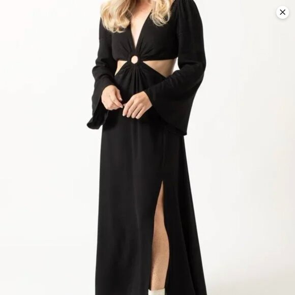 Juniper Blu from South Moon Under Cut Out Black long sleeve Black Dress - Picture 1 of 5
